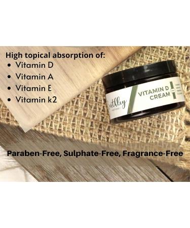 Earthley Vitamin D Cream with Cod Liver Oil, Emu Oil, Organic Mango Butter & Avocado Oil Blend - 4 oz | Paraben, Sulphate & Fragrance-Free - Buy Online on GoSupps.com