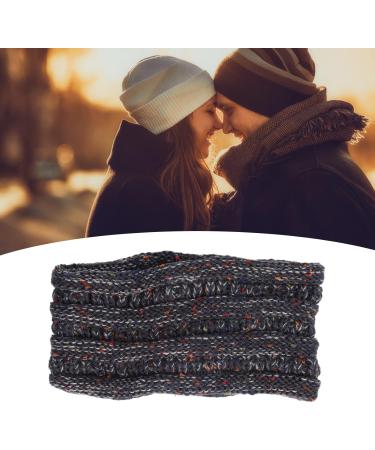 Gigicial Womens Winter Headbands Women Ear Warmer Knit Headband Winter Warm Comfortable Breathable for Shopping Camping Running (Black floral thread) - Buy Online on GoSupps.com
