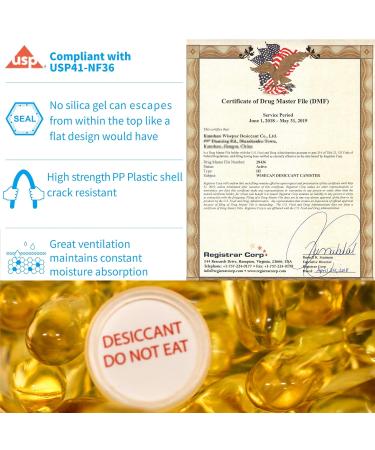 WISESOR 3g Silica Gel Capsules - 80 Pack Moisture Absorbers for Food & Pharmaceutical Storage | Best Quality Water Drumpers - Buy Online on GoSupps.com