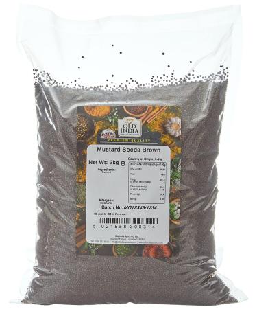 Old India Mustard Seeds Brown 2kg 2 kg (Pack of 1)