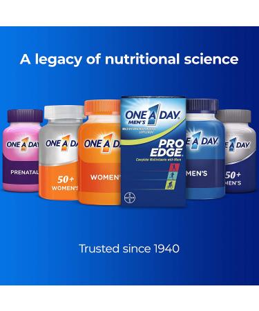 One A Day Men's Pro Edge Multivitamin Supplement with Zinc and Magnesium - 50 Count - Buy Online on GoSupps.com