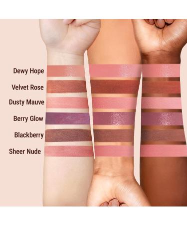  exmiloo Exmiloo 2-in-1 Liquid Blush Face & Lip Blush Lightweight Texture with Buildable Color Subtle Dewy Finish for Naturally Rosy Cheeks (Dewy Hope) - Buy Online on GoSupps.com