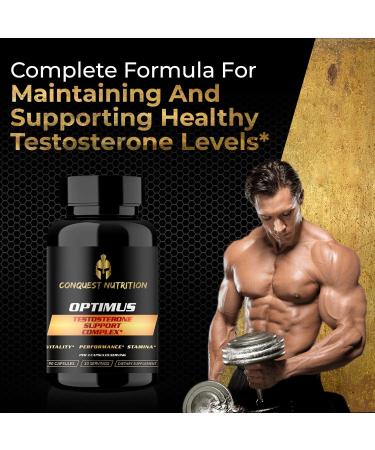 Conquest Nutrition Optimus Testosterone Support Complex 90 Capsules - Buy Online on GoSupps.com