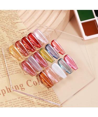 Nail Gel Palette - 16 vibrant and vibrant colours for natural and elegant nail designs - Buy Online on GoSupps.com