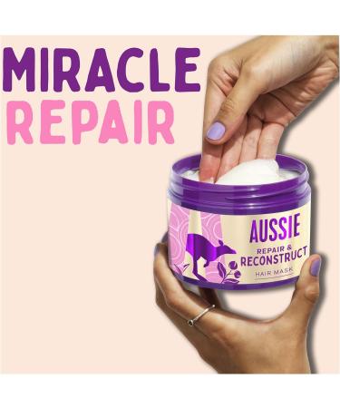 Aussie Repair & Reconstruct Hair Mask Vegan Hair Treatment For Dry & Damaged Hair With Macadamia Nut Oil 300ML Mask 300ml - Buy Online on GoSupps.com