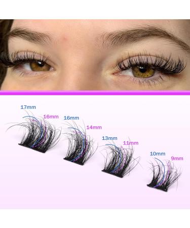 JIMIRE Cluster Lashes Individual Eyelash Clusters Natural Look Eyelashes Extension Russian D Curl Lash Extensions Fluffy Eyelash Individuals 9-17mm Thick Fake Eyelashes - Buy Online on GoSupps.com