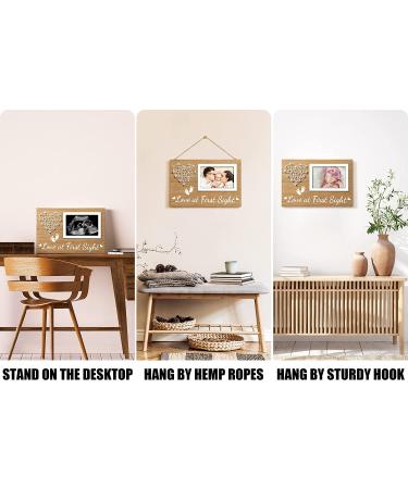 Baby Ultrasound Picture Frame - Perfect Christmas Gift for New Mom and Dad - Pregnancy Announcement and Gender Reveal Keepsake - Nursery Decor - 4x6 Photo - Buy Online on GoSupps.com