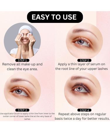 Castor Oil Eyelash Growth Serum - Lengthening & Thickening Lash Enhancer for Fuller Lashes | International Shipping - Buy Online on GoSupps.com