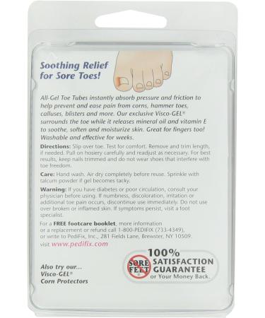 PediFix Visco-Gel Mixed Toe/Finger Tube - 2-Count Pack - Buy Online on GoSupps.com