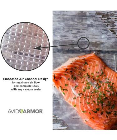 Avid Armor Quart Size Vacuum Sealer Bags - 200 Pack, BPA Free, Heavy Duty, Commercial Grade - for FoodSaver, Seal a Meal, Universal Pre-Cut Bags - Freezer & Sous Vide Safe - Buy Online on GoSupps.com
