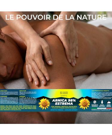 KALAHARI Gel l Arnica 98% Extr me et Extra Fort enrichi en extrait d Ananas - Action intense pour massages des Muscles et Articulations Effet Froid Formule Naturelle Fabriqu en Italie 500ml - Buy Online on GoSupps.com