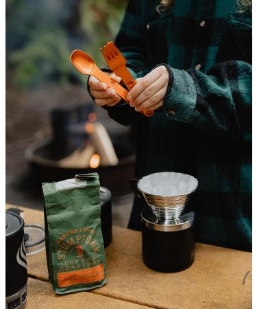 MAGWARE Magnetic Camping Utensils Set - Portable Metal Travel Flatware with Case | Camping Cutlery Set with Knife, Fork & Spoon | Reusable Utensils for Camping, Picnic, Office & Kid's Lunchbox - Green - Buy Online on GoSupps.com