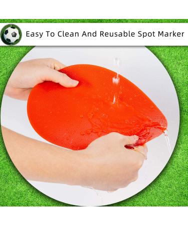 18pcs Vhxorrz Spot Markers - 9 Inch Non Slip Rubber Agility Markers for Football Basketball Training and Exercise Drills - Buy Online on GoSupps.com