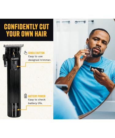 Cordless Trimmer with 4 Guards & Shaping Tool | Perfect for Beginners & Men s Hairline & Beard Edging | Trim Buddy - Buy Online on GoSupps.com