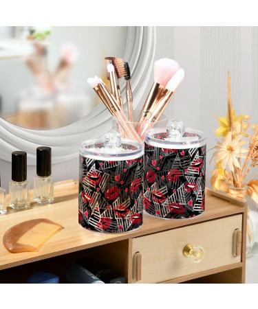 Buy Gairing Q Tip Spender Lips - 4 Pack Abstract Print | Stylish Bathroom Accessories - Buy Online on GoSupps.com