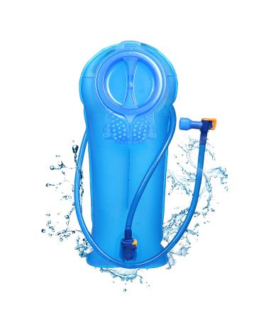 Unigear Hydration Water Bladder Reservoir BPA Free and Taste Free for Backpacking Biking Hiking and Camping Blue 2L