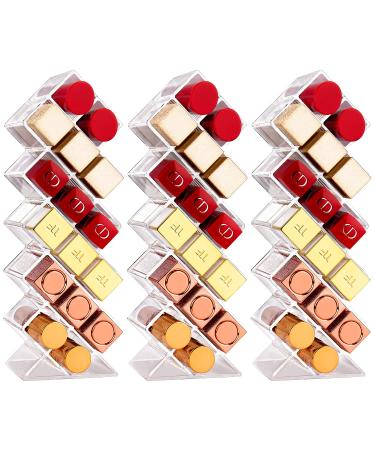 JessLab Lipstick Organizer, Acrylic Lipstick Holder Lip Gloss Tower Clear Cosmetic Makeup Organizer Storage for Bathroom Vanity Countertop (48 Slots)