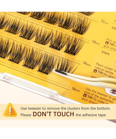 Pre-Glued -Cluster-Lashes QUEWEL Preglued-Eyelashes Natural Look No-Glue Needed Lash Clusters Reusable Lashes Self Adhesive for Beginner Easy to Apply DIY Lash-Extensions for Home Use(ZN-03) - Buy Online on GoSupps.com