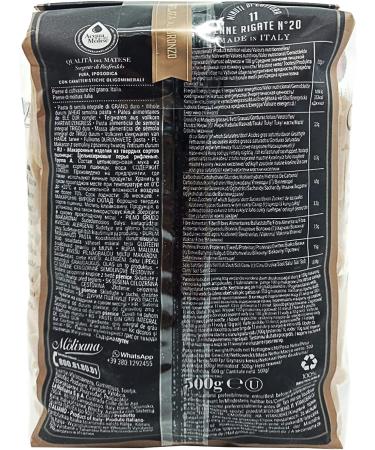 La Molisana Whole Wheat Penne Rigate N.20 500 Grams - Buy Online on GoSupps.com