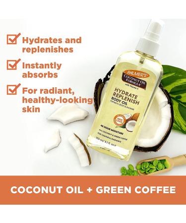 Palmer's Coconut Oil Formula Body Oil 5.1 oz - Nourishing Moisturizer for Radiant Skin - Buy Online on GoSupps.com