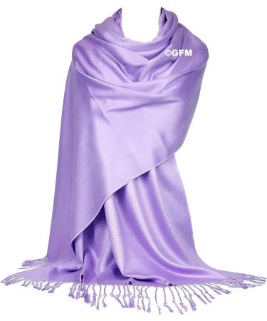 GFM Smooth Shiny Surface Pashmina Style Scarf - Lilac | L9 Collection - Buy Online on GoSupps.com
