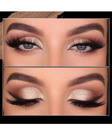 Fanxiton Shimmer Cream Brown Glitter Eyeshadow Stick - Waterproof & Long Lasting Eyeshadow Pencil with Brush Set - Buy Online on GoSupps.com