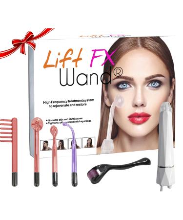 Lift Care L|FT Wand FX Premium High Frequency Facial Machine w/ 5 attachments 20 Watt Upgraded (Wand)