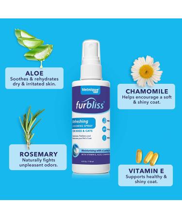 Furbliss Refreshing Dog Cologne & Deodorizer Spray for Dogs & Cats - Eliminates Odors, Grooming Spray by Vetnique Labs - Buy Online on GoSupps.com