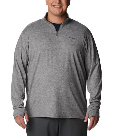 Columbia Men's Tech Trail 1/4 Zip City Grey Heather XL - Shop Now - Buy Online on GoSupps.com