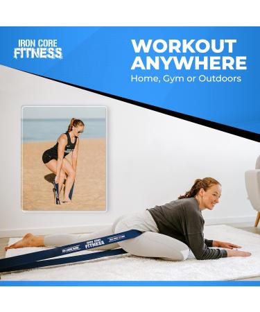 Iron Core Fitness Resistance Bands for Pull Up Assist - Strength Power Flexibility Training | Includes Ebooks & Workout Chart | #6 Blue - Buy Online on GoSupps.com