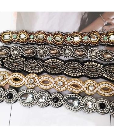 Inspirelle Handmade Beaded Elastic Headband - 5 Count Fashionable Hairbands for Women and Girls - Buy Online on GoSupps.com