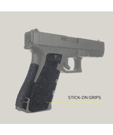 TALON Grips Adhesive Pistol Grip Compatible with Glock 17 22 24 31 34 35 37  Made in The USA Previous Generation Granulate-Black - Buy Online on GoSupps.com