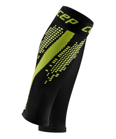 CEP NIGHTTECH Calf Sleeves Redesign for women | Colorful reflective leg warmers in green | Size IV