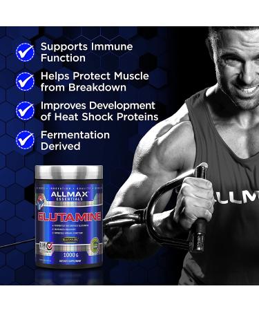ALLMAX Nutrition 100% Pure Micronized Glutamine 400g - Boost Recovery & Muscle Health - Buy Online on GoSupps.com