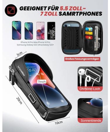 Waterproof Bike & Motorcycle Mobile Phone Holder | Handlebar Bag for 5.5-7 Inch Smartphones - E-Bike & Bicycle Accessories - Buy Online on GoSupps.com