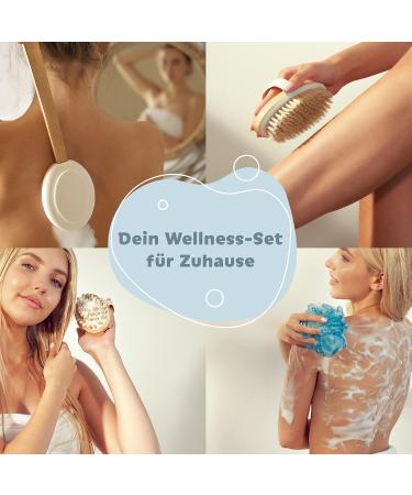 Lilienfeldt Back Cremer - Long Stem Lotus Wood Shower Brush & Back Bathing Sponge for Effortless Back Care - Buy Online on GoSupps.com
