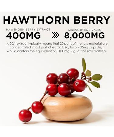 Earth BOTANIC Organic Hawthorn Berry Extract 20:1 8000 mg Equivalent per Capsule Hawthorn Berry Capsules 120 Vegetarian Capsules Hawthorn Extract Supplement Non-GMO Vegan - Buy Online on GoSupps.com
