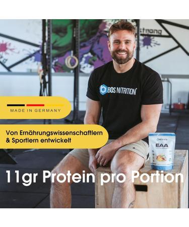 EAA Powder Tropical 1000g (2-Pack) - Vegan Essential Amino Acids | 11g Protein per Serving | No Aftertaste - BIOS Nutrition (Made in Germany) - Buy Online on GoSupps.com