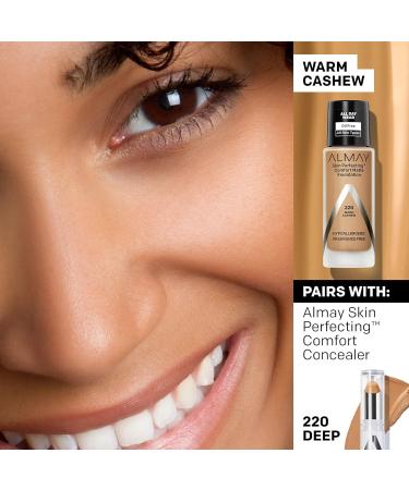 Almay Skin Perfecting Comfort Matte Foundation - Warm Cashew, 1 fl oz (Pack of 2) - Buy Online on GoSupps.com