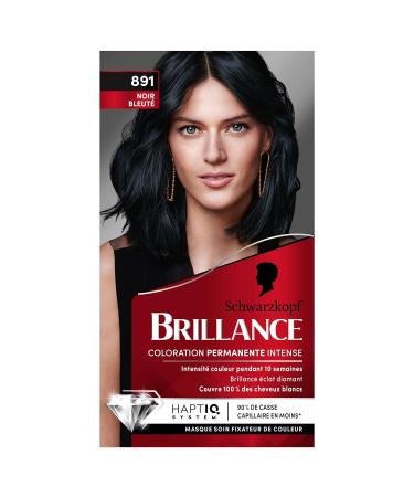Schwarzkopf Brillance Hair Color 891 Noir Bleut - Intense Shine & Rich Color | Shop Internationally - Buy Online on GoSupps.com