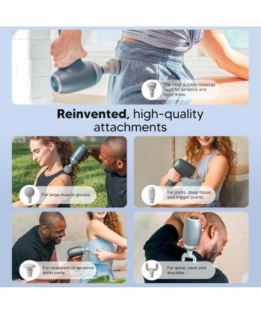 Arboleaf Deep Tissue Massage Gun - 5 Attachments & 5 Speed Settings for Pain Relief | Full Body Muscle Recovery | Portable Suitcase Included - Buy Online on GoSupps.com