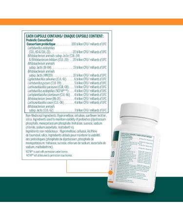 Genestra Brands - HMF Multi Strain 100 - Probiotic Formula - Supports Gastrointestinal Health and a Favourable Gut Flora - 30 Capsules - Buy Online on GoSupps.com
