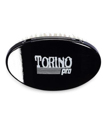 Torino Pro 660 Wave Brush by Brush King - Soft Curve 360 Waves Palm Brush - True Texture Soft - Frizz Laying Down - Black, 1 Count - Buy Online on GoSupps.com