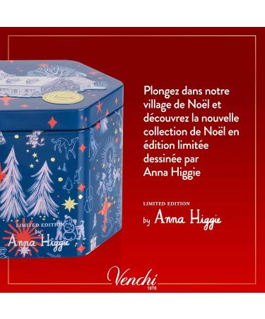 Venchi - Collection No l - Bo te Cadeau Hexagonale en M tal avec Assortiment de Chocolats Perle 148 g - Id e cadeau - Sans gluten - Buy Online on GoSupps.com