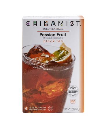 China Mist Iced Tea Passion Fruit Black Iced Tea Bags - Each Tea Bag Yields 1/2 Gallon,4 Count (Pack of 1) Passion Fruit 4 Count (Pack of 1) - Buy Online on GoSupps.com