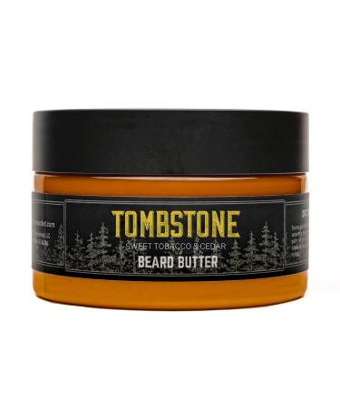 Live Bearded: Beard Butter - Tombstone - Leave in Conditioner for Beards - 3 oz. - Moisturize  Style  Condition - All-Natural Ingredients with Shea Butter - Light to Medium Hold - Made in the USA