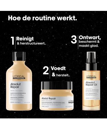 L'Or al Professionnel LOr al Professionnel Repairing Gift Set For Dry and Damaged Hair Restores and Restructures Hair Without Weighing It Down With Proteins and Omega9 Absolut Repair - Buy Online on GoSupps.com