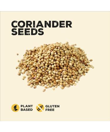 Nature Kitchen Coriander Seed 300G - Gluten-Free Vegan Seasoning Spices for Everyday Cooking - Ideal for Marinades, Sauces, Frying, Baking, Grilling - Buy Online on GoSupps.com