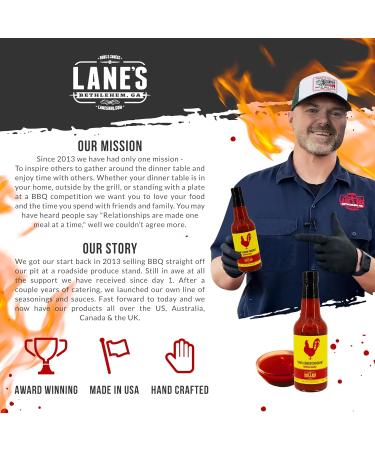 Lane's BBQ 'One-Legged Chicken' Buffalo Sauce - 283g (10 oz) - Buy Online on GoSupps.com