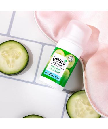 Yes To Cucumber Daily Eye Treatment - Moisturizing & Hydrating Under-Eye Care with Caffeine Natural & Cruelty-Free 0.5 Fl Oz - Shop Internationally - Buy Online on GoSupps.com
